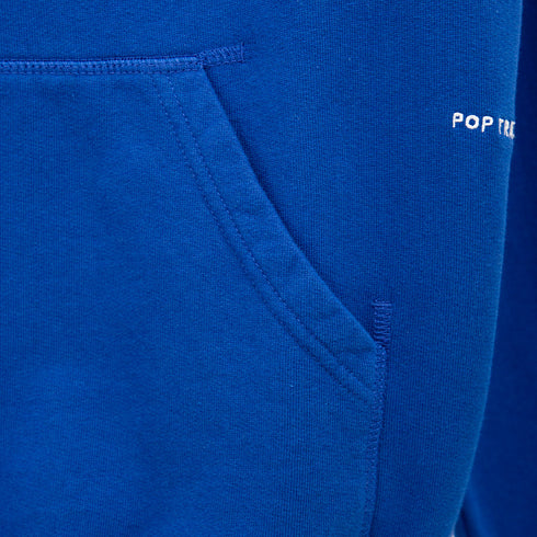POP Trading Company Logo Hooded Sweat Sodalite Blue/Foliage POPAW23_01-013 Degli Uberti